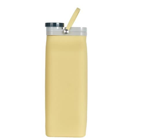 600 ml sammenleggbar melkeflaske i silikon, krøllformet vannflaske