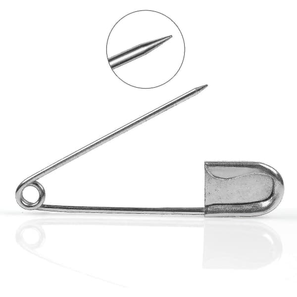 10-pack extra stora säkerhetsnålar Super Heavy Duty Jumbo 5 \" hög kvalitet