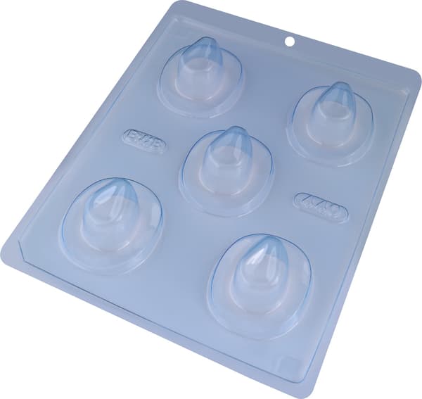 Pralinform Hatt Chokladform - Cowboy - BWB 440 Transparent transparent