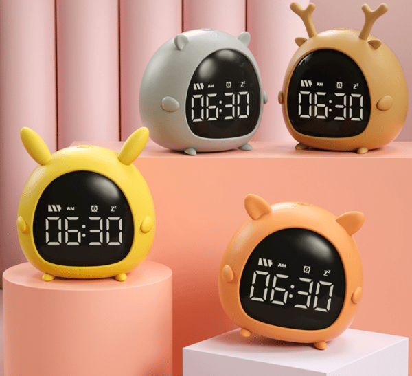 *Analog väckarklocka sängklocka högt alarm klocka tyst tecknad al*