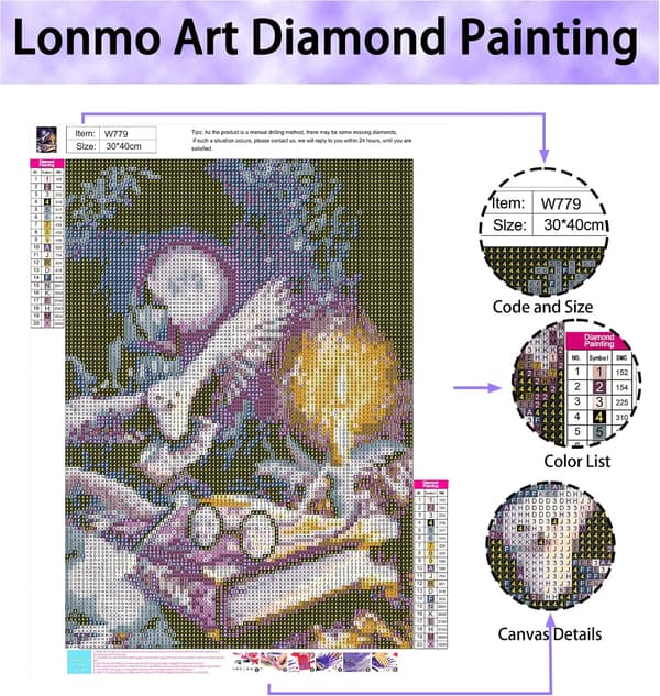 Diamantmalingssett, Magic Eagle DIY 5D Full Diamond Art for avslapning og hjemmeinnredning 12x16 tommer