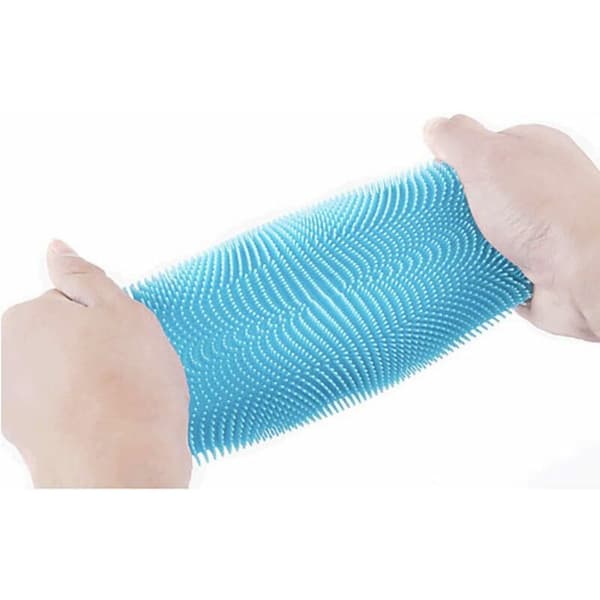 Silikonsvamp, silikon diskborste kök skrubbsvamp antibakteriell rengöring disk (6-pack)