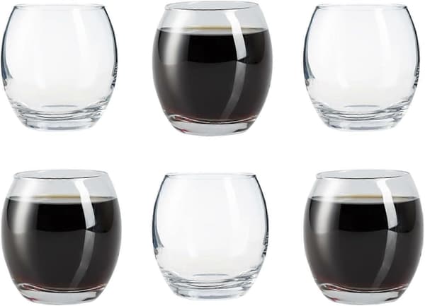 Tumblerglas - Vatten, Whisky, Juiceglas - Klart Glasmaterial - 380ml - 6-pack