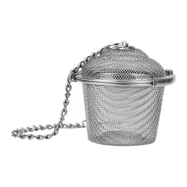 Klassisk tekugle i rustfrit stål til større mængder te - 3 cm Silver silver