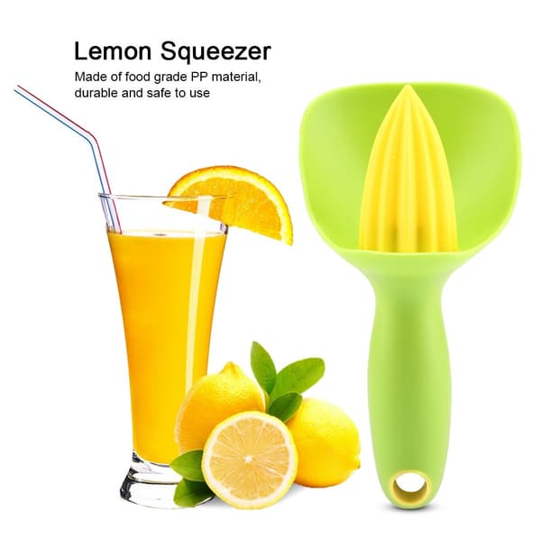 Manuell sitruspresse for lime og appelsin, grønn, ergonomisk mini