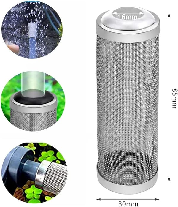 2 st Akvariefilter Skydd Akvarium Nätfilter
