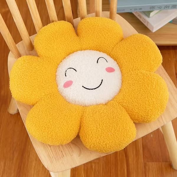 Blomstergulvpude siddehynde, gulvstolehynde, blød tatami siddehynde, kronbladspude