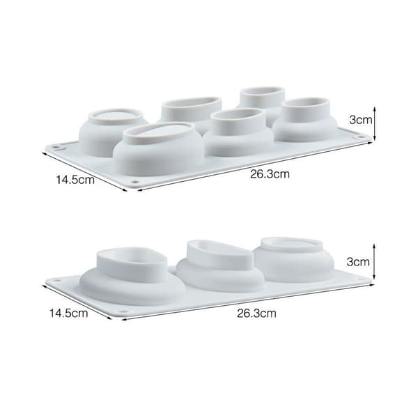 Gatesteinsformet kakeform, 3D-steinbelagt silikonbakeform for bakverk