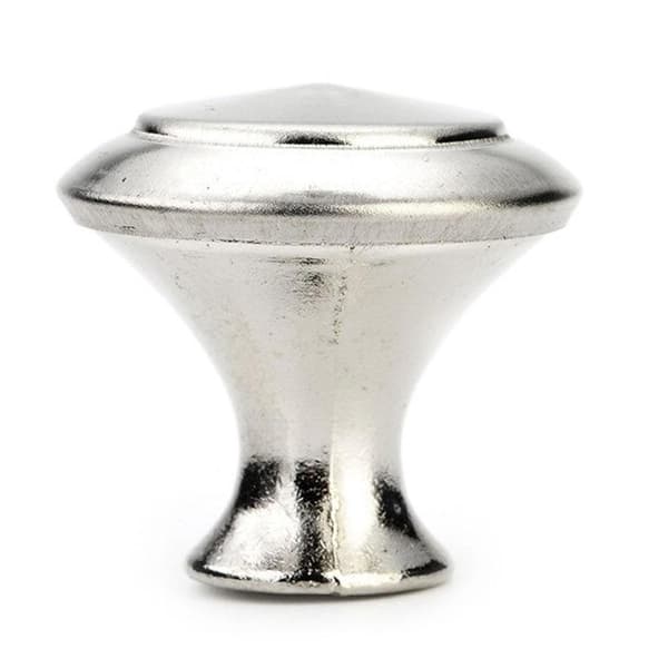 Knopper 4-pakning - Enkle knotter i metall - Sølvfarge Silver silver