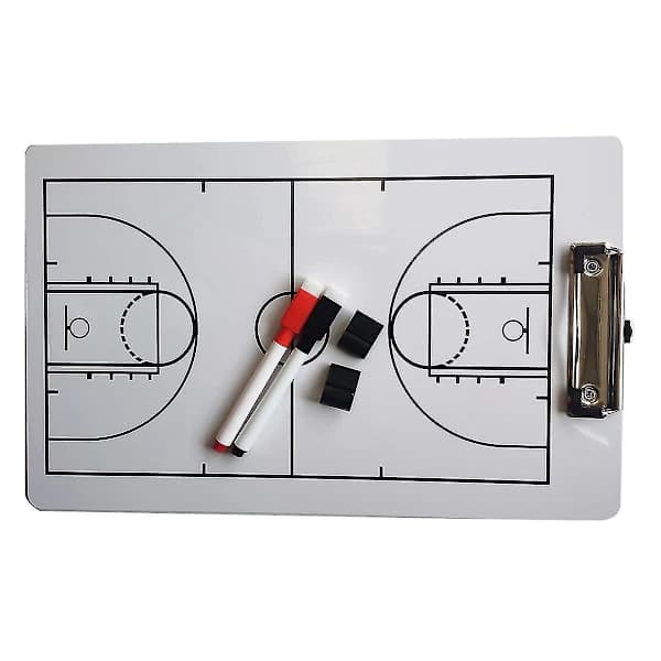 Coach Board Whiteboard för Tränare Dubbelsidig Design Strategitavla Whiteboard för Basket