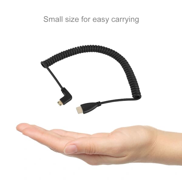 Retvinklet HDMI til Mini HDMI HD Micro HDMI til HDMI konverteringsforlængerkabel 1080P