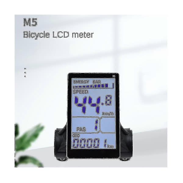 2024 M5 Elcykel LCD-Displaymåler 24v 36v 48v 60v E-Scooter LCD-Panel Skærm Til Mountainbike
