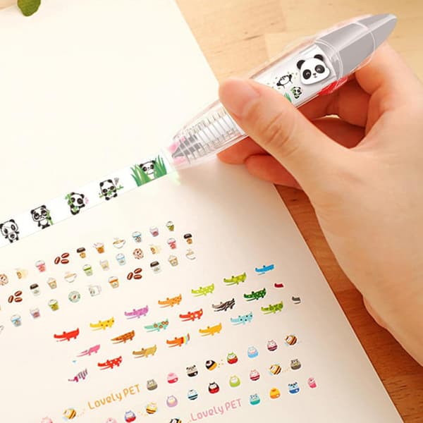 6 Pieces Animal Decorative Press Pens, New DIY Lace Decoration