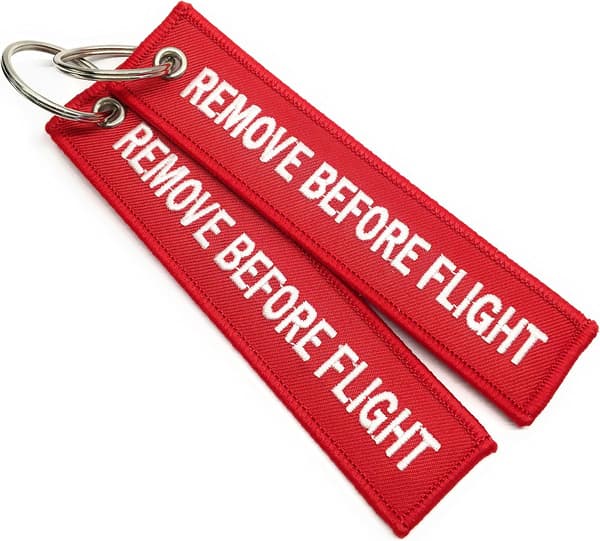 Remove Before Flight Bagagetag - Nyckelring - Hög Kvalitet -,ZQKLA