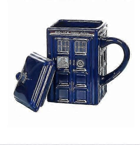 Doctor Who Tardis Mugg Kopp Polisbox Keramisk Mugg Med Lock