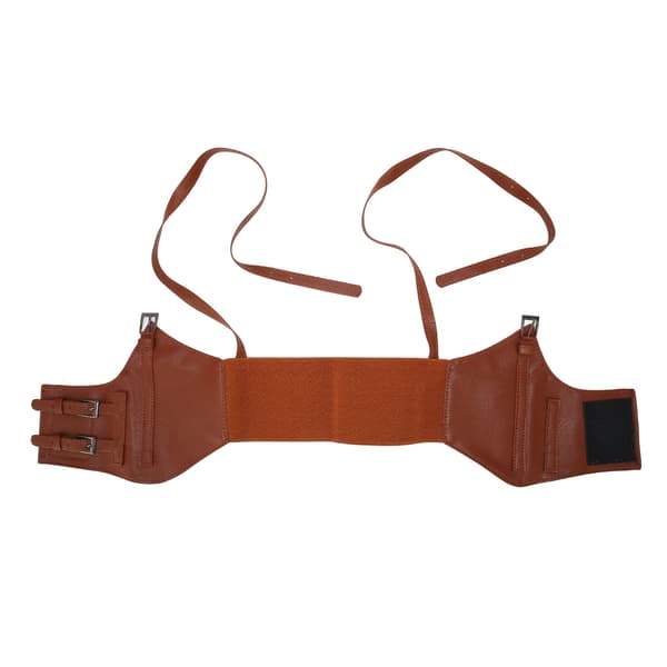 Steampunk Underbust Korsett Kunstlær Høy Elastisitet Justerbart Steampunk Waspie Belte for Cosplay Sceneshow Halloween