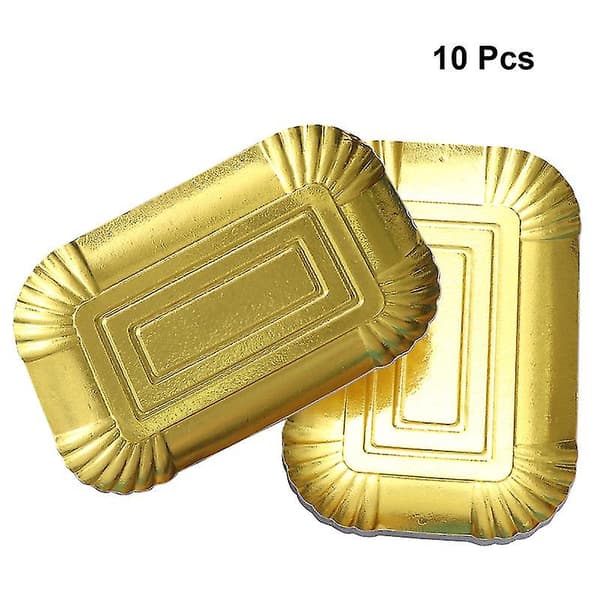 10 stk. aluminiumsfolie papirtallerkener