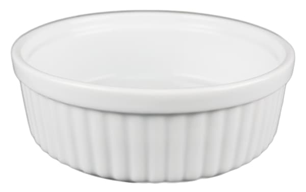 Mellemstor Porcelænsskål Soufflé - 10-pak Vit 5000