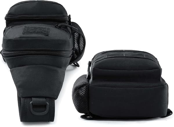 Herr Messenger Väska Axelväska, Lätt Crossbody Väskor Molle EDC Rover Utomhus Slunga Ryggsäck