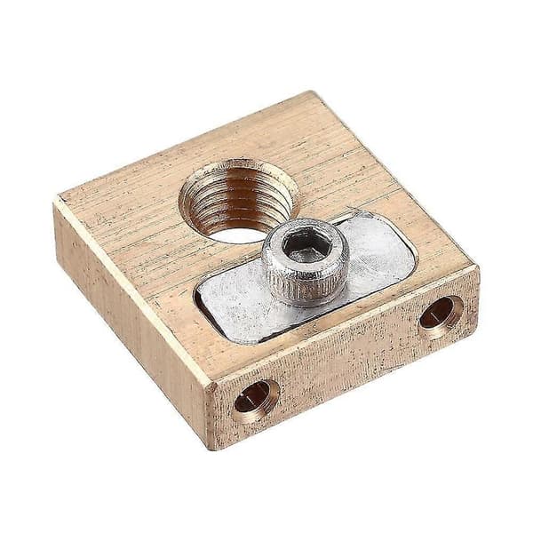 UM3 M6*0.75 Gjenge Messing Kobber Varmeblokk 4mm for 3D-skriver