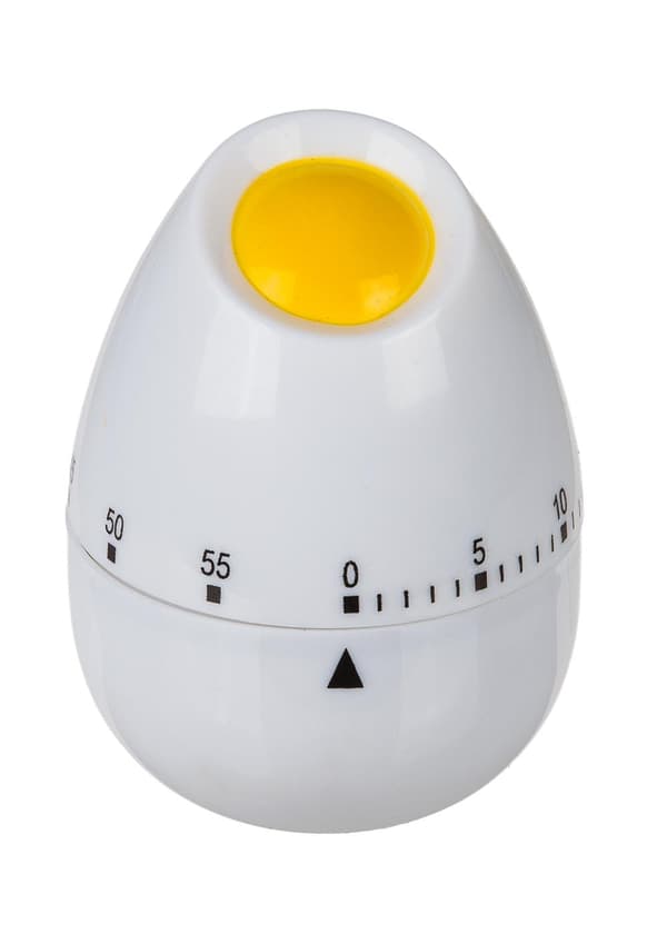 Eggklokke / Timer / Kjøkkentimer - Egg - Klokke Vit white
