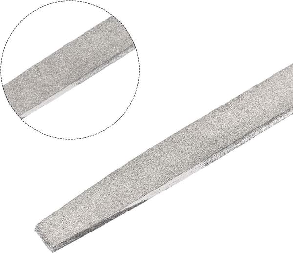 Diamond File, 120 mm, with Plastic Handle, for Grinding and Polishing