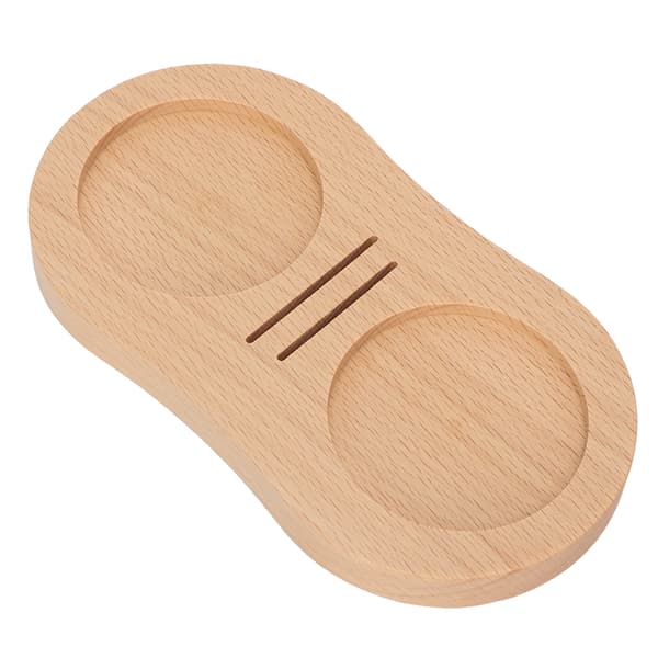 Wooden Coffee Tamper Mat, Powder Press, Water Distribution Net, Storage Rack, Bookend