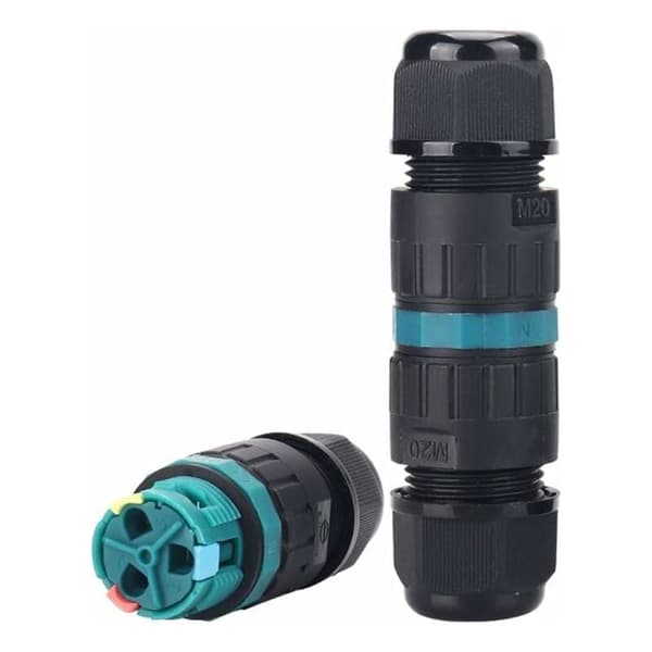 2-pack IP68 Waterproof Screw-Free Quick Connectors