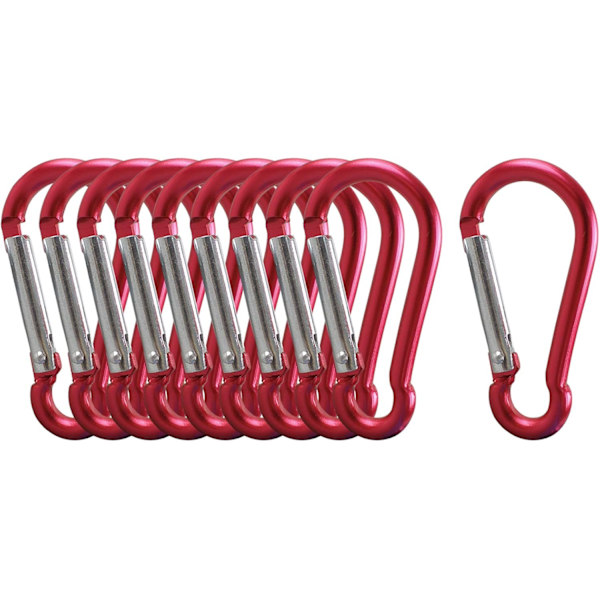 10 st aluminiumlegering karbinhake mini karbinhake liten nyckelkarbinhake