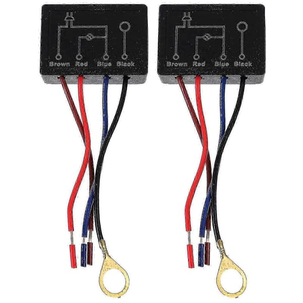 2 stk 4-veis berøringssensor dimmerbryter for bordlampe - Erstatnings berøringslysbryter