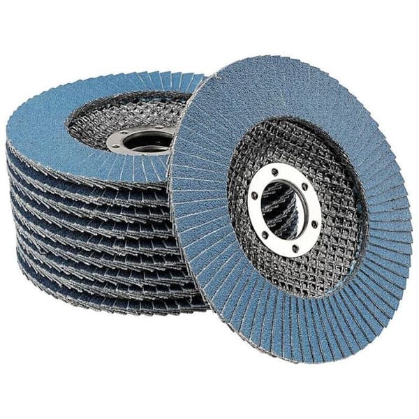 125 mm slibeskive (korn 80) – slibeskive til stål til afgratning, polering, rustfjernelse og efterbehandling