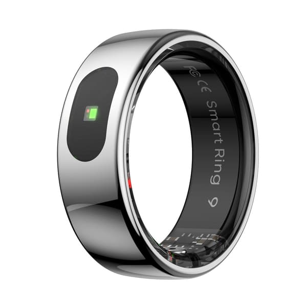 smartring R08 tracker övervakar steg, blodsyre, hjärtfrekvens och sömnkvalitet (silver-12)
