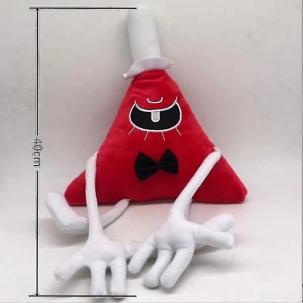 Gravity Falls Plyschdjur Bill Cipher Mjukdocka Plusch Barn Studenter Presenter-b röd