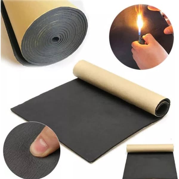 Bil lydisolasjon lydisolering akustisk skum antistøy selvklebende bomull termisk isolasjon lydisolering 50×100cm *10mm