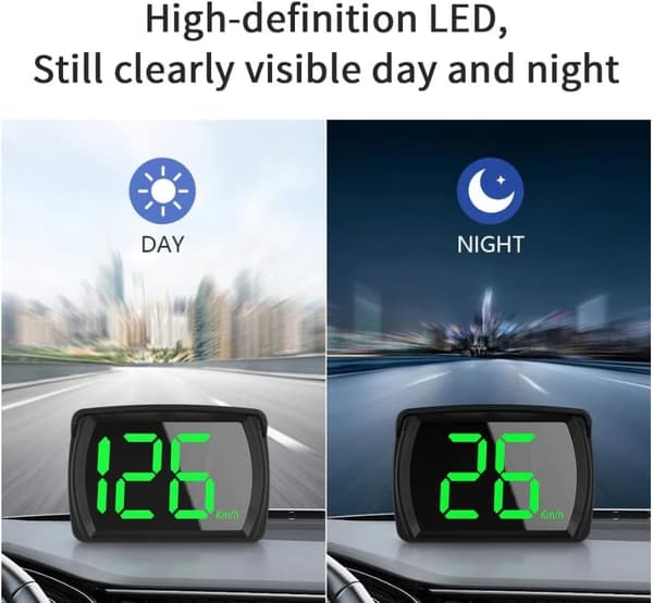 Auto HUD Head-Up Display 2.8 \" KM/H Speedometer with GPS Chipset for Bicycle, Motorcycle, Truck, Car, Scooter