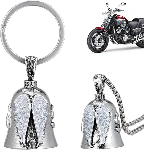 Guardian Bell Nyckelring för Motorcyklar med Kedja & Ring-FY-
