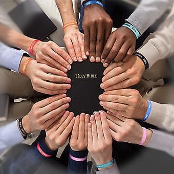 15 stk Jesus elsker deg vevde armbånd religiøse armbånd