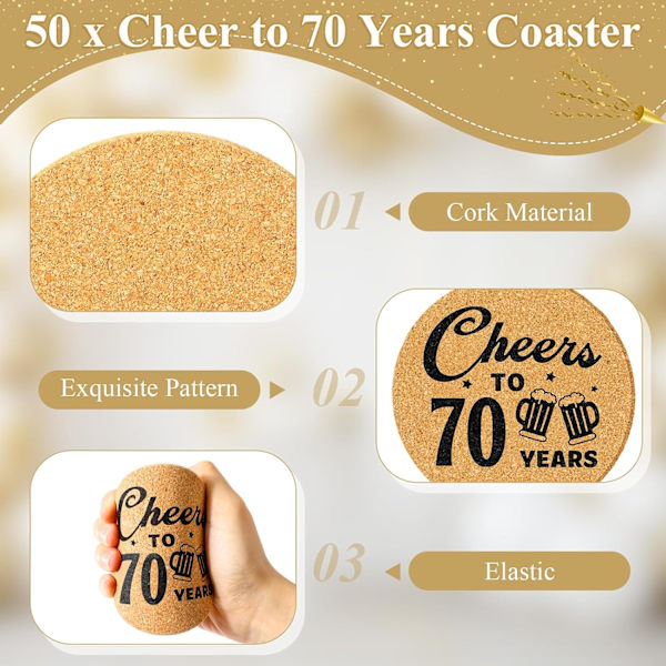 50 sett 70-årsdagsselskap for 70th