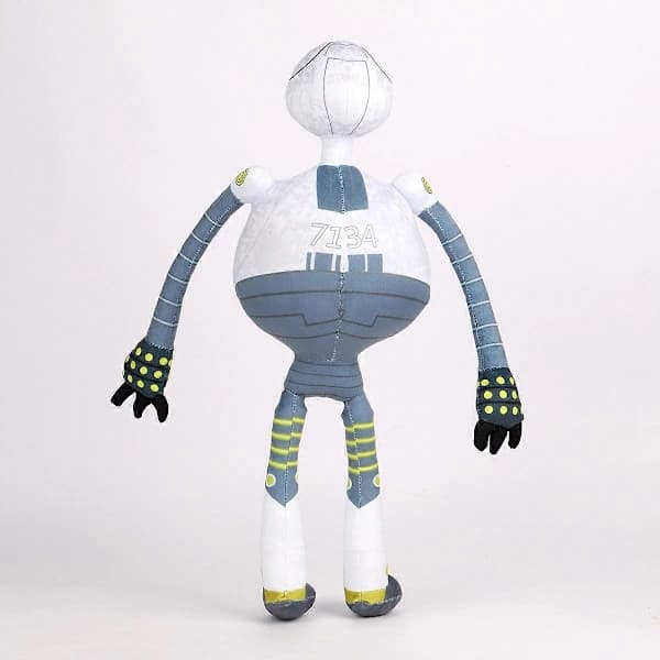 The Wild Robot Roz Figur Plyschdocka Anime Film Samling Leksaker Dockpresent 42cm