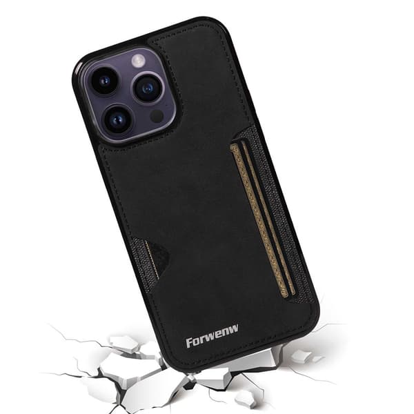 Integreret mobilcover med kortlomme, kompatibelt med iPhone 15 Pro Max