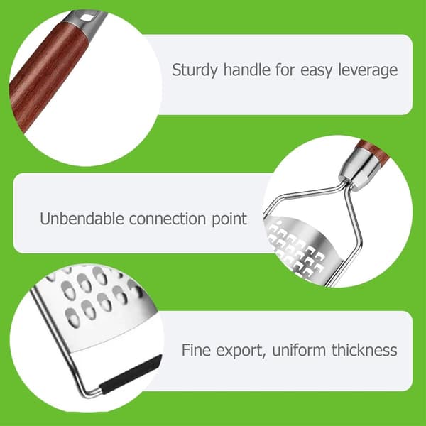 Cheese Slicer - Grater with Handle - Easily Grates Lemons, Vegetables, and Cheese - Easy to Use