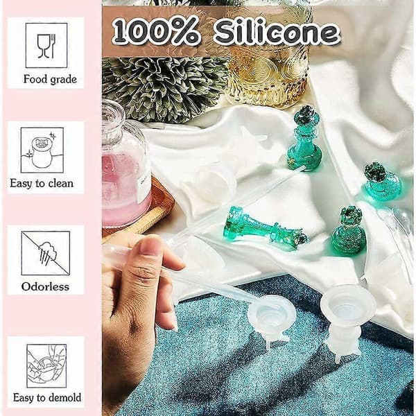 9 stk. silikone skakbrikforme, silikone 3D skakbrikker, DIY håndværk, boligindretning