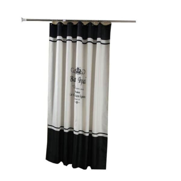 Duschdraperi 180 x 200 cm – Vattentät polyester – Snabbtorkande – 12 krokar ingår – För standardduschar och badkar