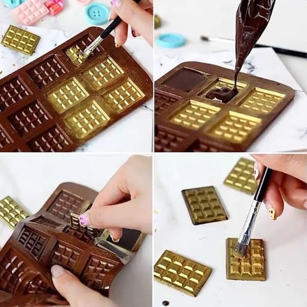 Silikone Chokoladeform Mini Chokoladebarer Slik Bagning
