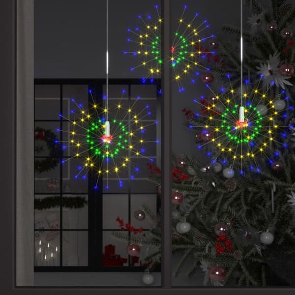 vidaXL Ulkovalaistus ilotulitus monivärinen 20cm 140 LED multifärg multicolor