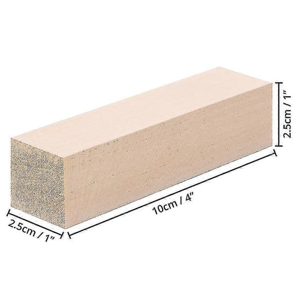 (10-pak) 4 x 1 x 1 tommer lindetræsprojekt DIY-sæt til begyndere