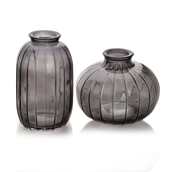 Glasvas Serenite Wazonik 11x9cm Grå 1pc