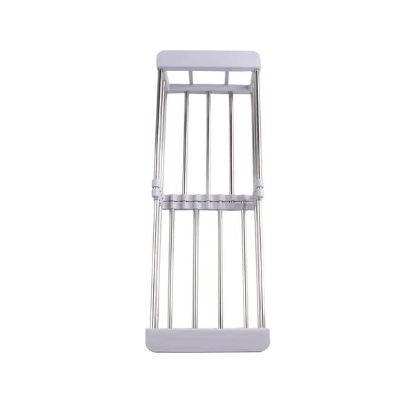Extendable Over Sink Dish Drying Rack with Adjustable Length