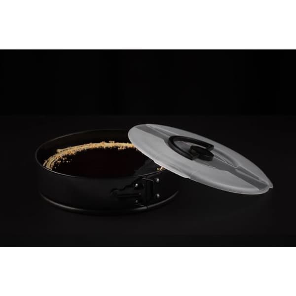 Springform 26 cm med bærbart lokk / Paiform Bake & Carry | Maku Kitchen Life Svart black