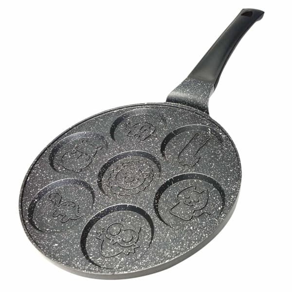 Plate pan with animal motif black
